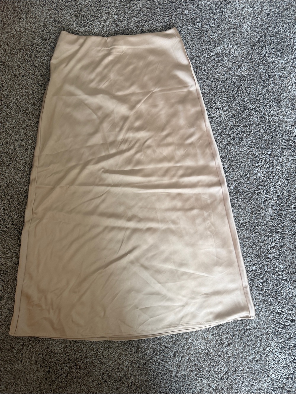 Rachel Zoe Soft Taupe A-Line Midi Skirt